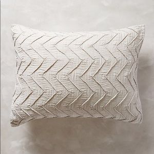 Anthropologie Textured Chevron Shams